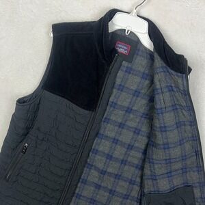 Untuckit Flannel Lined Vest Jacket Mens Medium Quilted Corduroy Full Zip